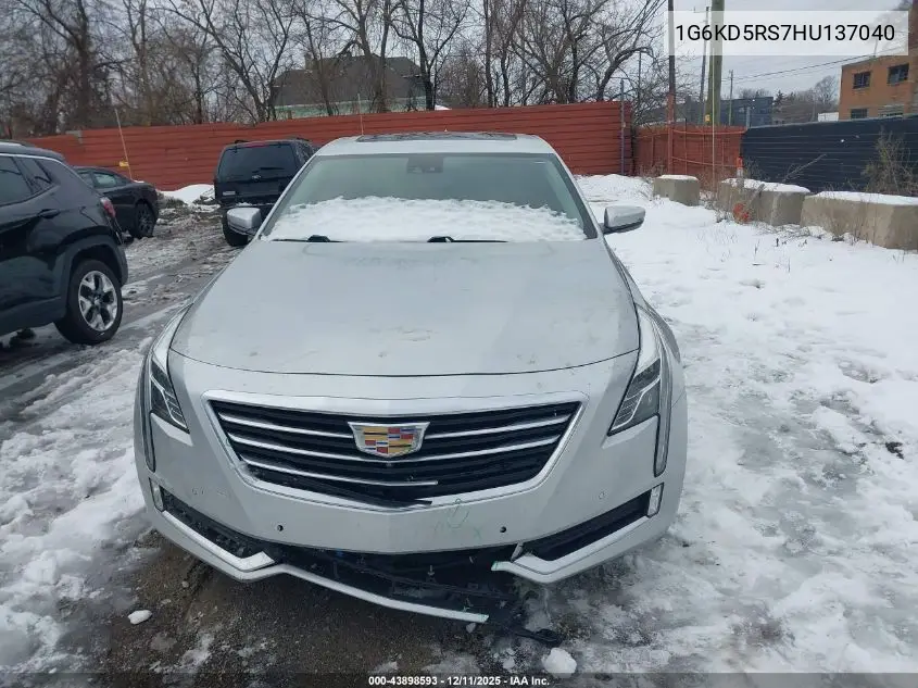 1G6KD5RS7HU137040 2017 Cadillac Ct6 Luxury