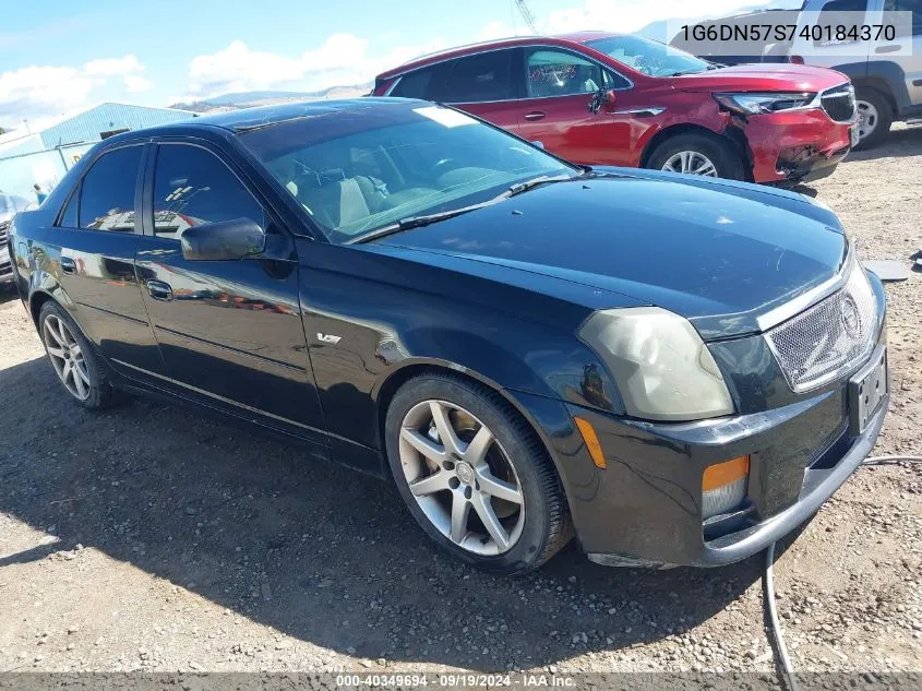 1G6DN57S740184370 2004 Cadillac Cts-V