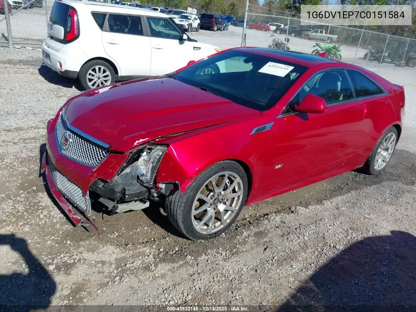 1G6DV1EP7C0151584 2012 Cadillac Cts-V