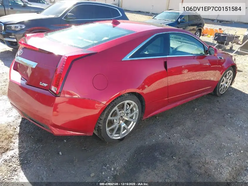 1G6DV1EP7C0151584 2012 Cadillac Cts-V