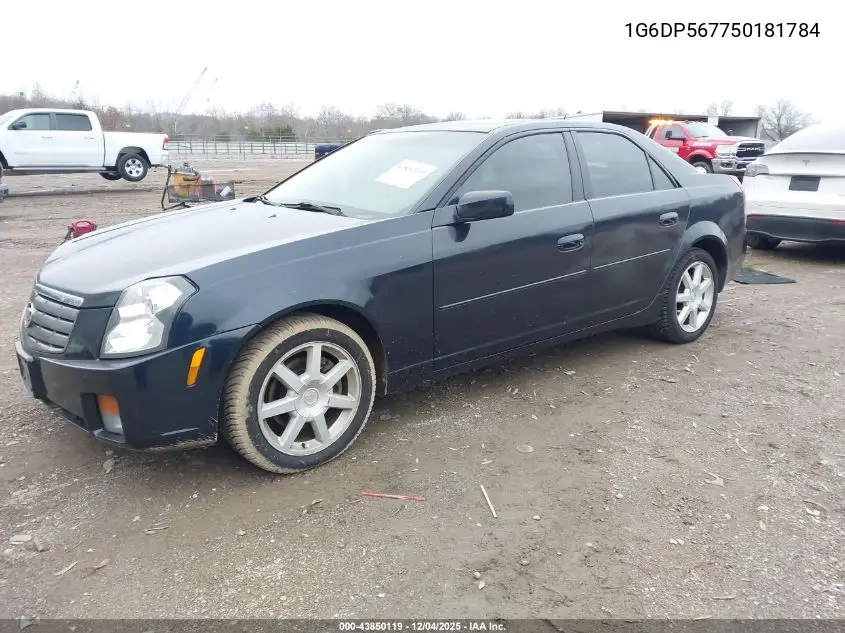 1G6DP567750181784 2005 Cadillac Cts Standard