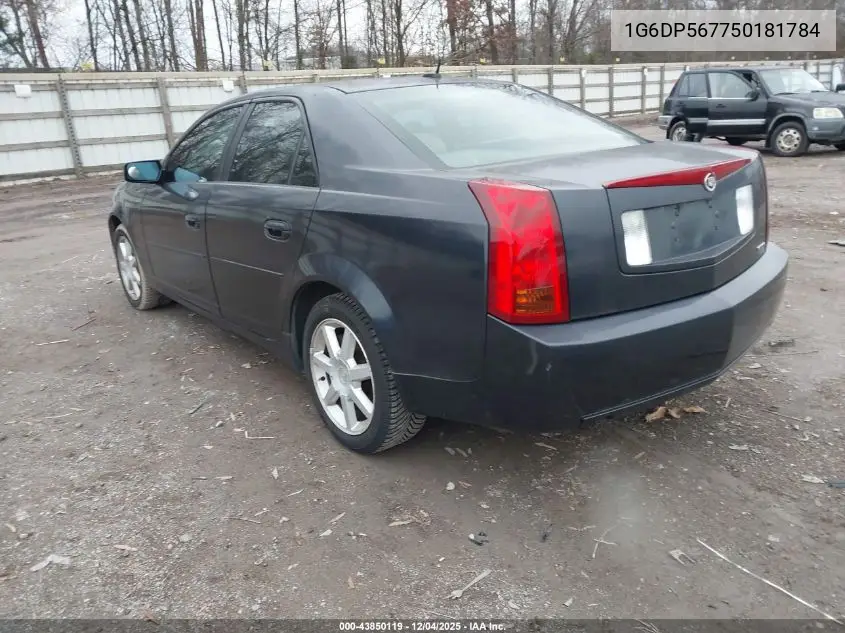 1G6DP567750181784 2005 Cadillac Cts Standard