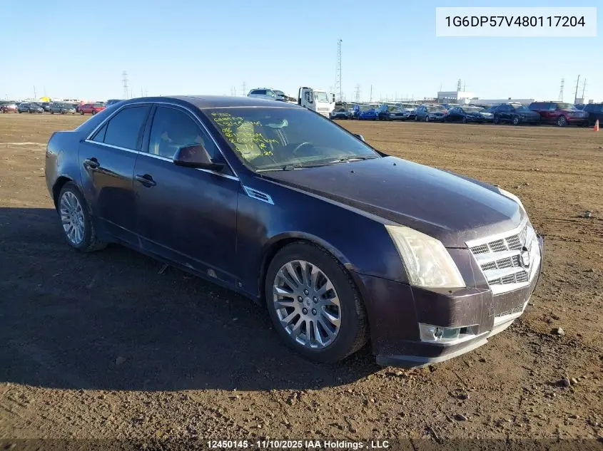 1G6DP57V480117204 2008 Cadillac Cts Hi Feature V6