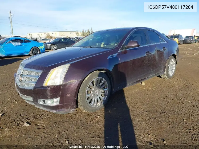 1G6DP57V480117204 2008 Cadillac Cts Hi Feature V6