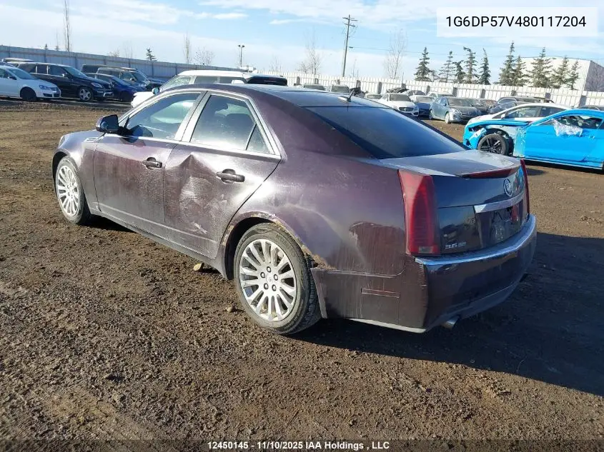1G6DP57V480117204 2008 Cadillac Cts Hi Feature V6