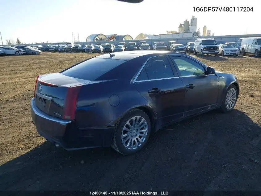 1G6DP57V480117204 2008 Cadillac Cts Hi Feature V6