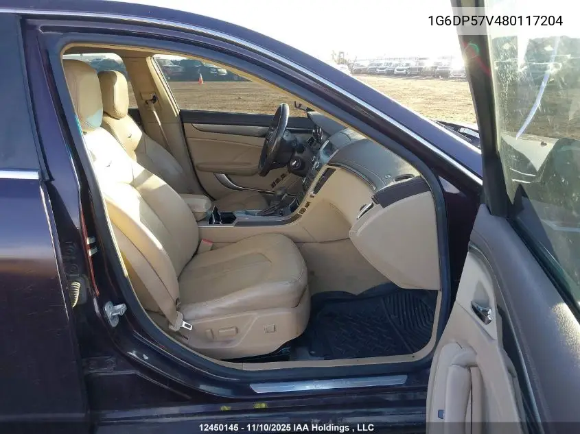 1G6DP57V480117204 2008 Cadillac Cts Hi Feature V6