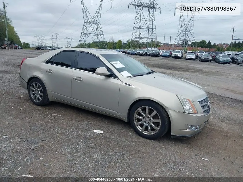 1G6DT57V380198367 2008 Cadillac Cts Standard