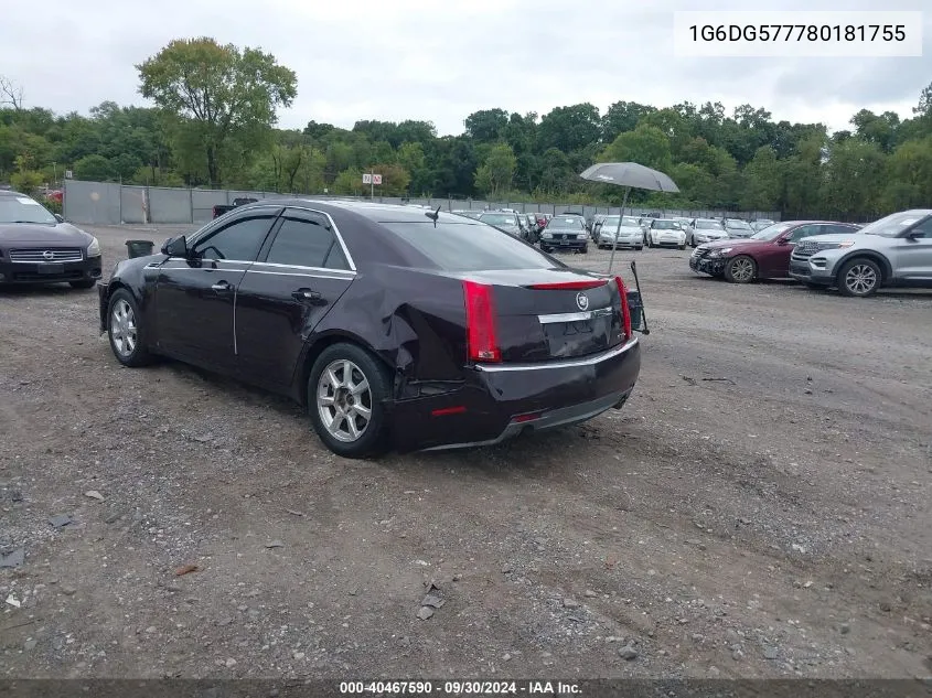 1G6DG577780181755 2008 Cadillac Cts Standard