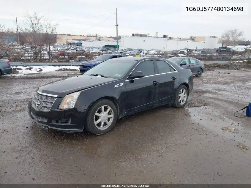 1G6DJ577480134698 2008 Cadillac Cts Standard
