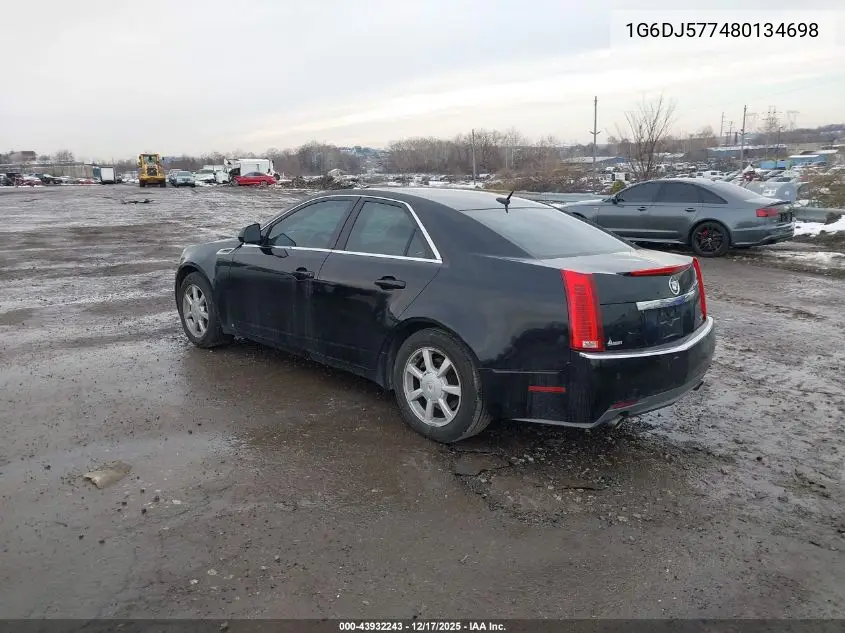 1G6DJ577480134698 2008 Cadillac Cts Standard