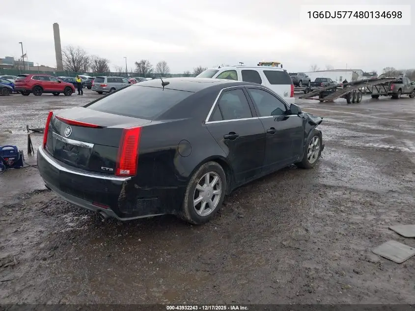 1G6DJ577480134698 2008 Cadillac Cts Standard