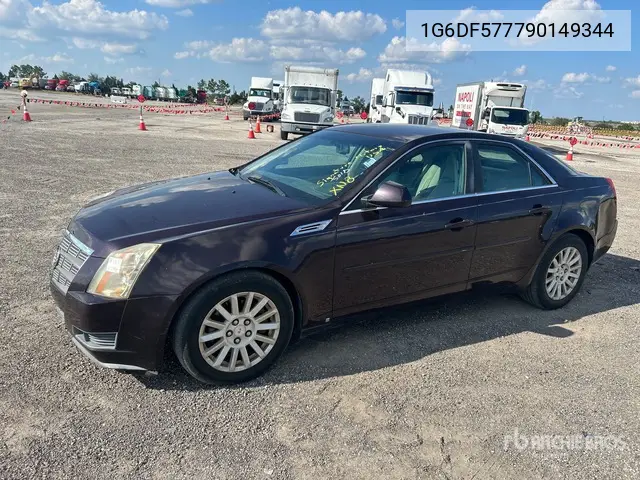 1G6DF577790149344 2009 Cadillac Cts 2009 Cadillac Cts Automobile