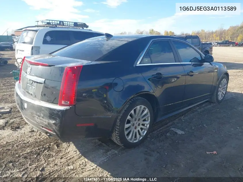 1G6DJ5EG3A0113589 2010 Cadillac Cts Performance Collection