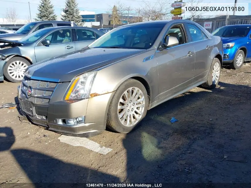1G6DJ5EGXA0119180 2010 Cadillac Cts Performance Collection
