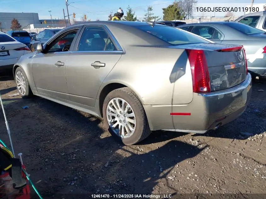 1G6DJ5EGXA0119180 2010 Cadillac Cts Performance Collection