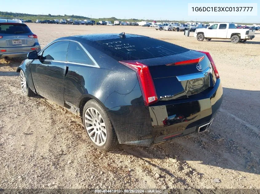 1G6DC1E3XC0137777 2012 Cadillac Cts