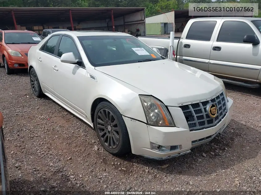 1G6DS5E31C0107562 2012 Cadillac Cts Premium