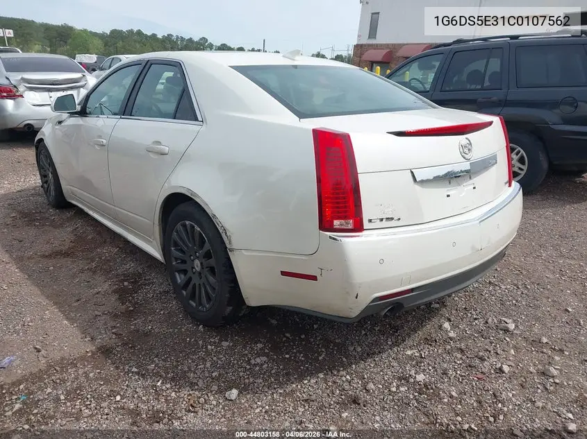 1G6DS5E31C0107562 2012 Cadillac Cts Premium