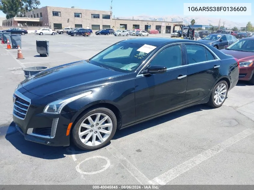 1G6AR5S38F0136600 2015 Cadillac Cts Luxury