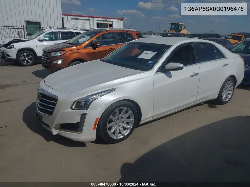 1G6AP5SX0G0196476 2016 Cadillac Cts Standard