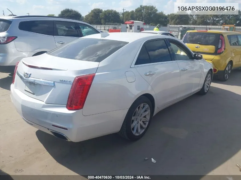 1G6AP5SX0G0196476 2016 Cadillac Cts Standard