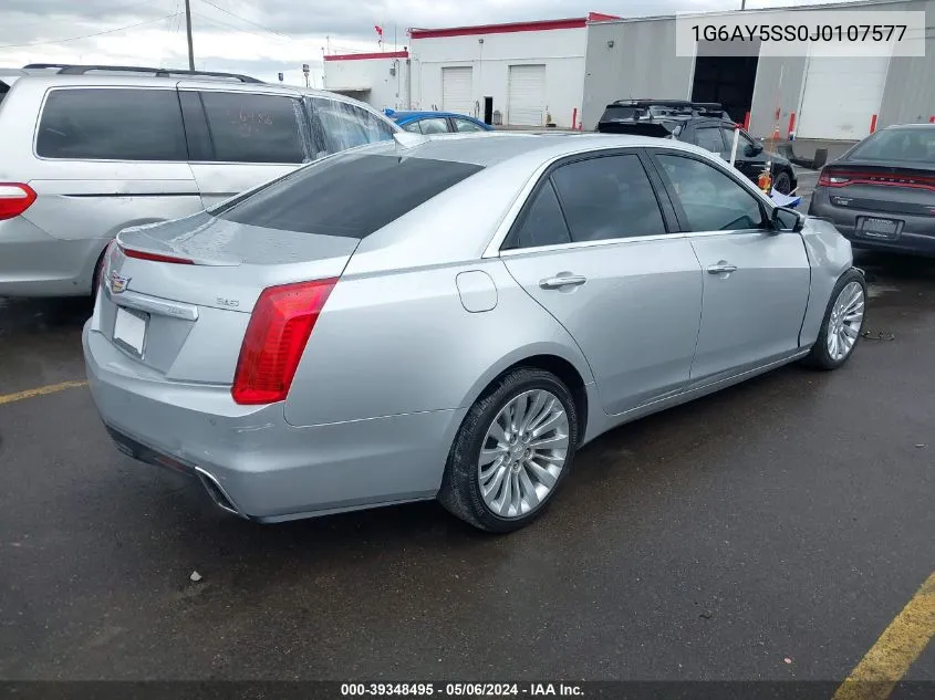 1G6AY5SS0J0107577 2018 Cadillac Cts Premium Luxury