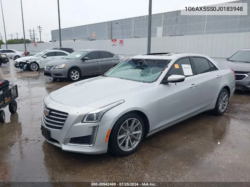 1G6AX5SS0J0183948 2018 Cadillac Cts Luxury