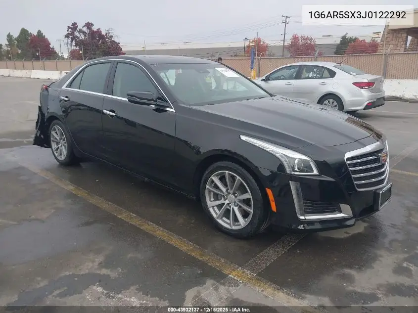 1G6AR5SX3J0122292 2018 Cadillac Cts Luxury