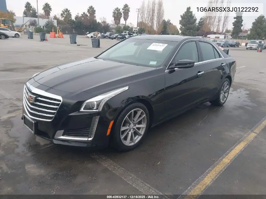 1G6AR5SX3J0122292 2018 Cadillac Cts Luxury