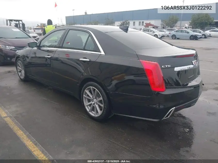 1G6AR5SX3J0122292 2018 Cadillac Cts Luxury