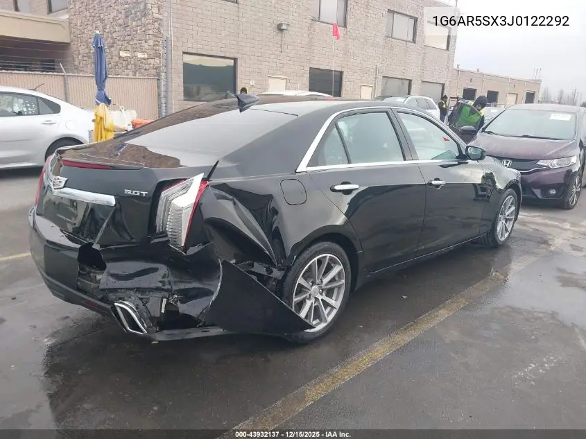 1G6AR5SX3J0122292 2018 Cadillac Cts Luxury
