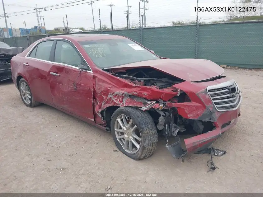 1G6AX5SX1K0122475 2019 Cadillac Cts Luxury