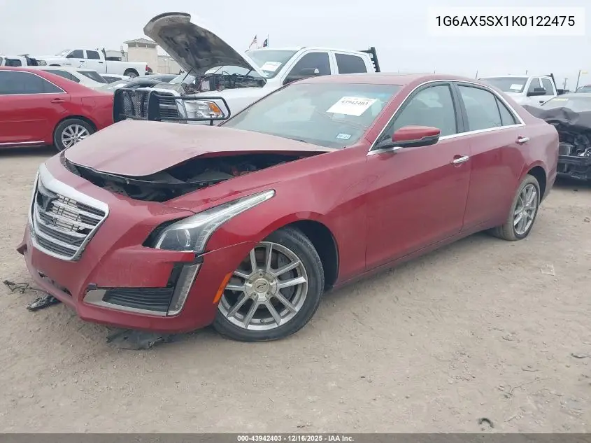 1G6AX5SX1K0122475 2019 Cadillac Cts Luxury