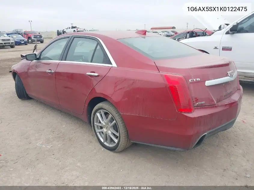 1G6AX5SX1K0122475 2019 Cadillac Cts Luxury