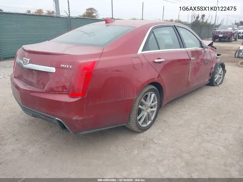 1G6AX5SX1K0122475 2019 Cadillac Cts Luxury