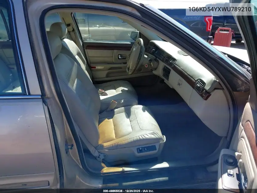 1G6KD54YXWU789210 1998 Cadillac Deville Standard