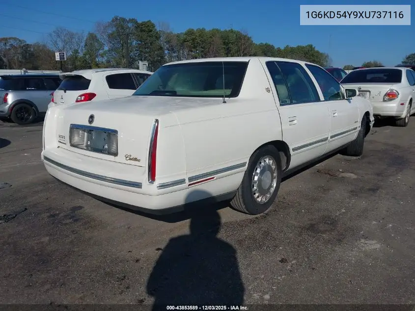 1G6KD54Y9XU737116 1999 Cadillac Deville Standard
