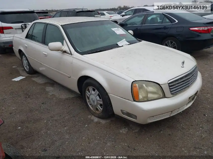 1G6KD54YX3U146139 2003 Cadillac Deville Standard