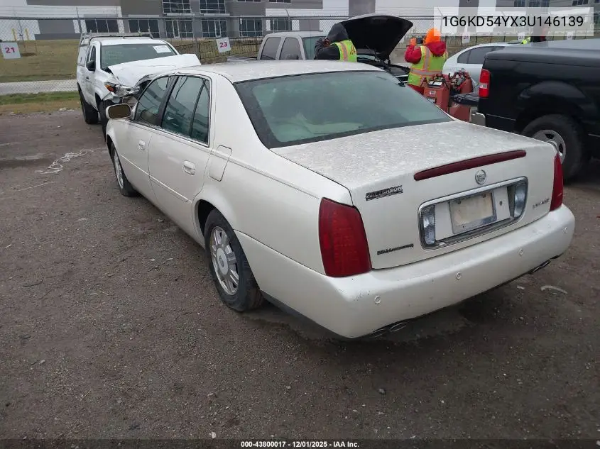 1G6KD54YX3U146139 2003 Cadillac Deville Standard