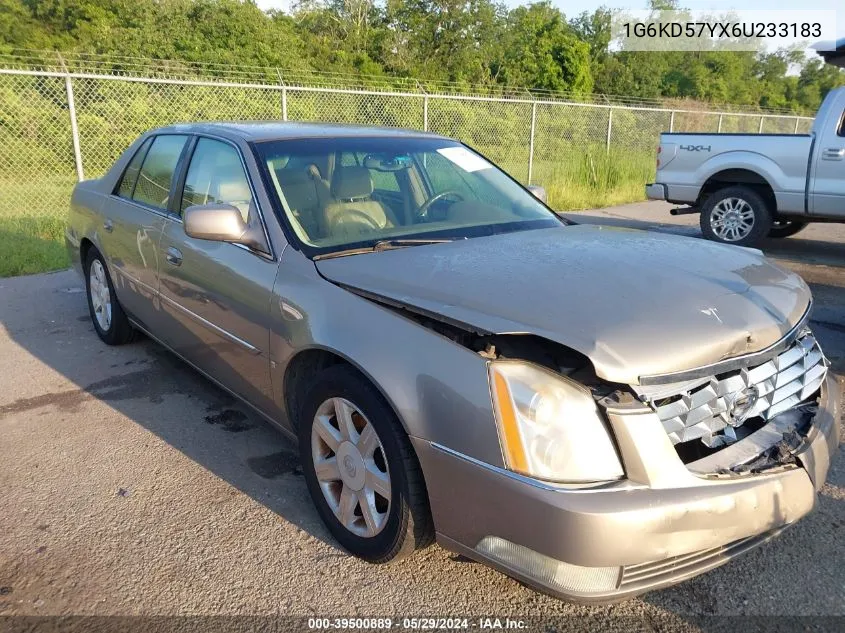 1G6KD57YX6U233183 2006 Cadillac Dts Standard