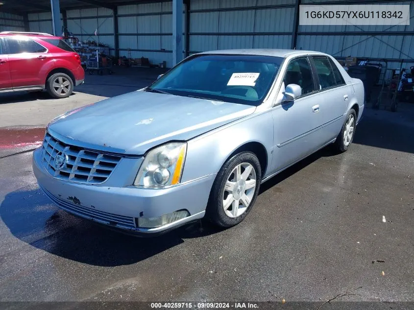 1G6KD57YX6U118342 2006 Cadillac Dts Standard