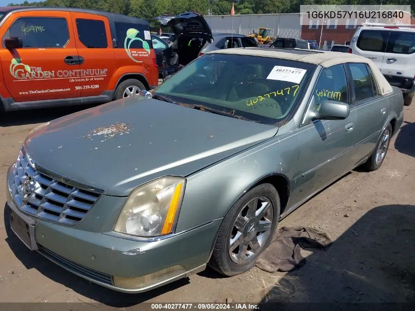 1G6KD57Y16U216840 2006 Cadillac Dts Standard