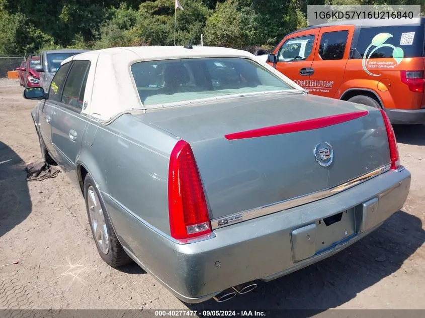 1G6KD57Y16U216840 2006 Cadillac Dts Standard