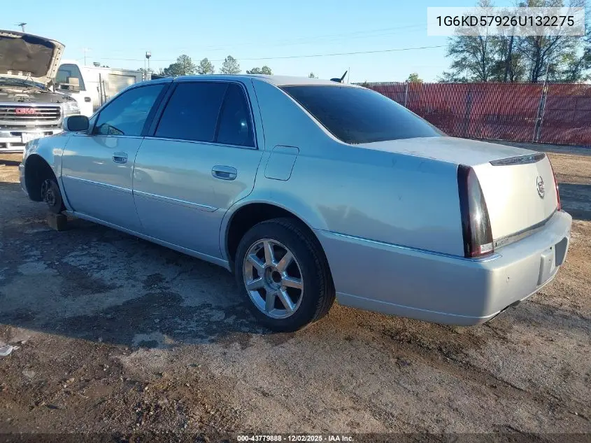 1G6KD57926U132275 2006 Cadillac Dts Performance