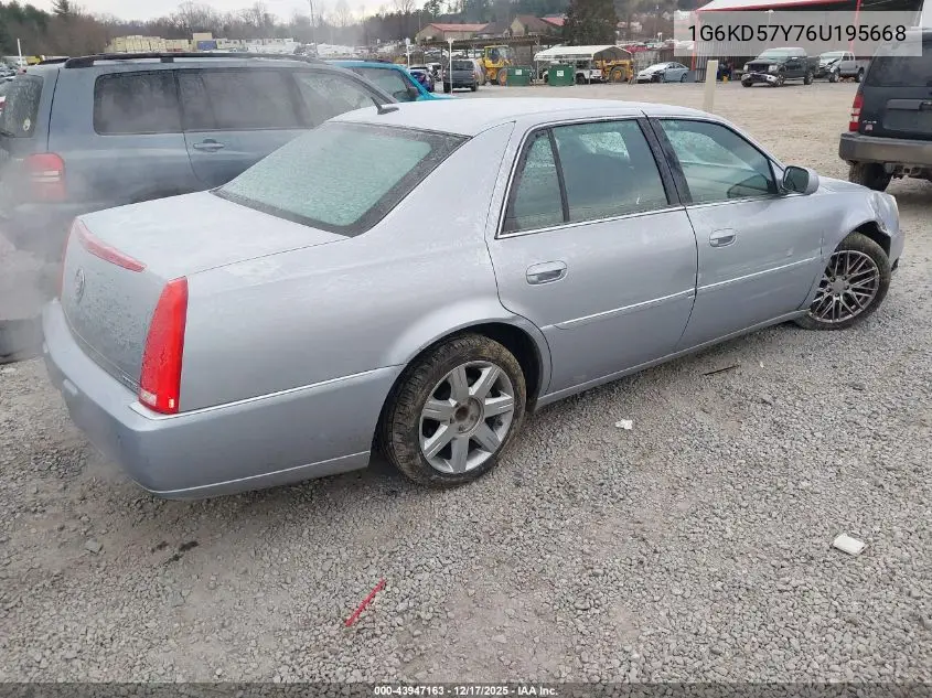 1G6KD57Y76U195668 2006 Cadillac Dts Standard