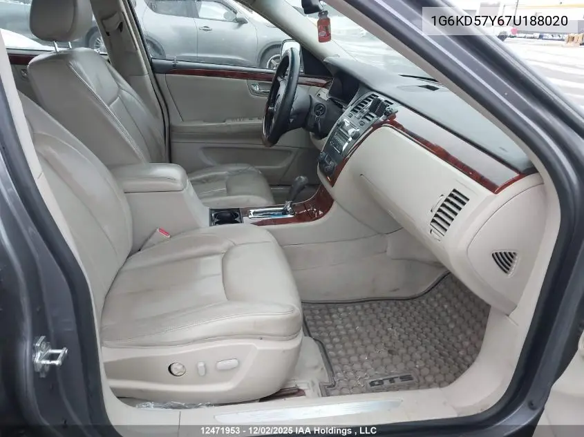 1G6KD57Y67U188020 2007 Cadillac Dts Luxury I