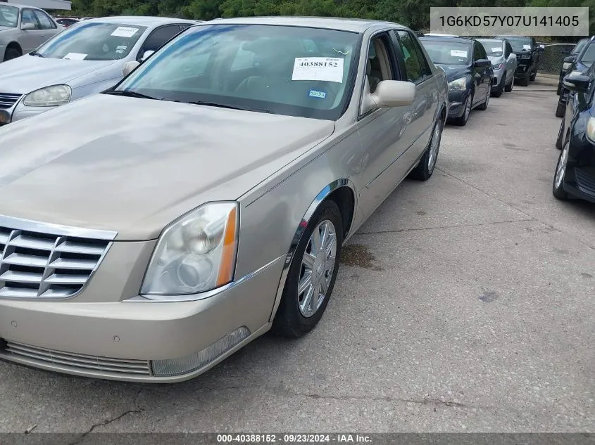 1G6KD57Y07U141405 2007 Cadillac Dts Luxury Ii