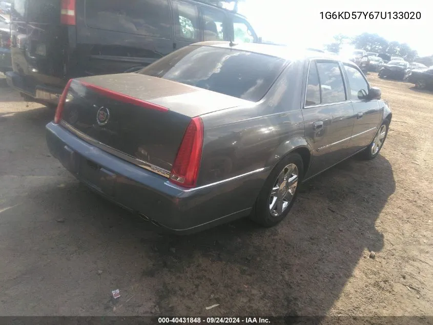 1G6KD57Y67U133020 2007 Cadillac Dts Luxury I