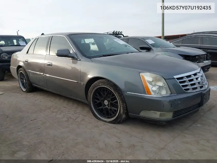1G6KD57Y07U192435 2007 Cadillac Dts Luxury Ii